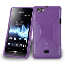 Cover Custodia per Sony Xperia MIRO Coperchio Protettivo Silicone TPU