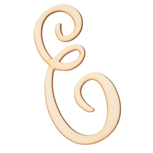 Lettere legno corsivo - lettere, alfabeto