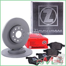 2X ZIMMERMANN DISCHI FRENO + PASTIGLIE ANT PER BMW Z3 E36 1.8 1.9 95-03
