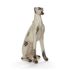 Greyhound Whippet White Dog Statue
