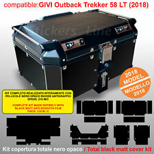 Kit adesivi bauletto top case GIVI 58 LT NERO ANTIGRAFFIO total black 2018