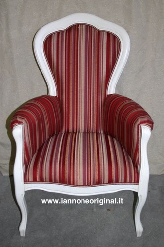 Poltrona laccata bianco - poltrona,