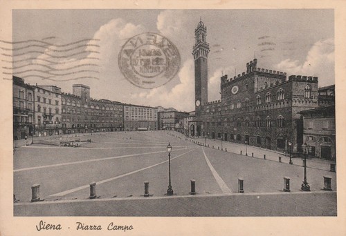 Siena cartolina piazza - piazza, campo