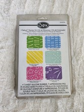 Sizzix Texturz Starter Kit Piastre Texture, usato in scatola 554376