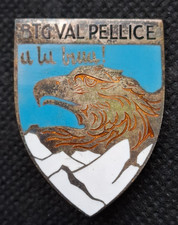 DISTINTIVO ALPINI BATTAGLIONE VAL PELLICE REGIO ESERCITOB WW2 PROD. F.M.LORIOLI
