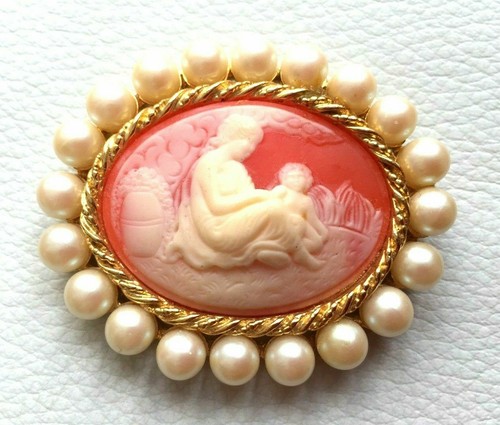Grande broche style - grande, camée