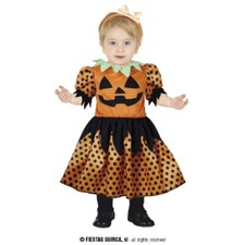 COSTUME ZUCCA HALLOWEEN CARNEVALE  ABITO VESTITO ZUCCHETTA BIMBA NEONATA