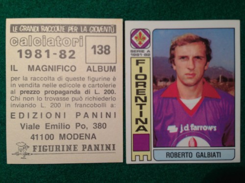 Calciatori 1981 1982 - calciatori, 81-1982