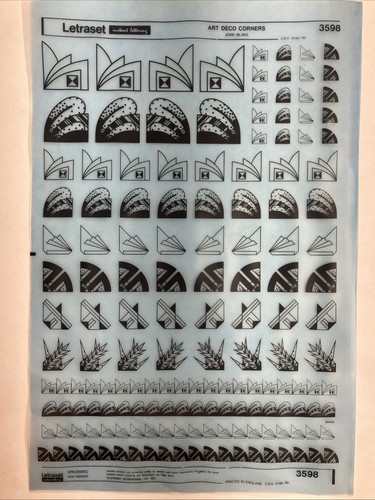Letraset dry rub transfer art - dry,