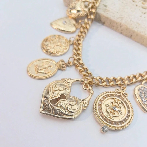 Collana donna multi charm - collana,