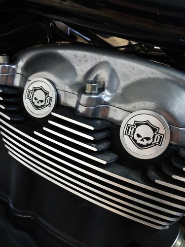 Metallic engine stickers - 4,