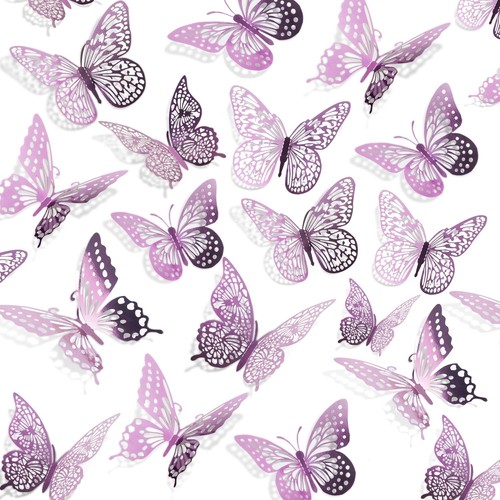 Saoropeb 48pcs farfalla - 3d,