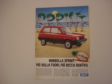 advertising Pubblicità 1988 SEAT MARBELLA SPRINT