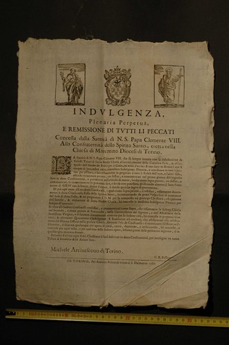 Antica pergamena decreto - antica,