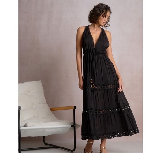 Maxi abito elan nero - elan,