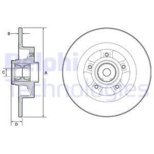 Delphi disco posteriore - 2x,