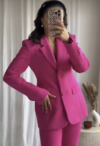 Blazer aderente zara rosa - blazer,