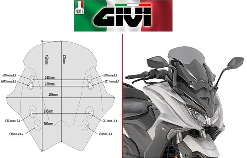 Cupolino fumé kymco - cupolino,