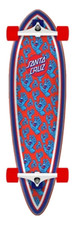 Santa Cruz skate longboard mani all over cruiser pintail 33"