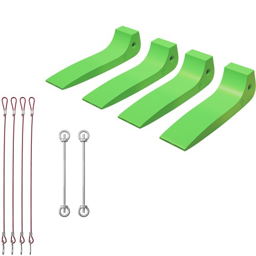 Wiltec set cunei fermaruota - set,