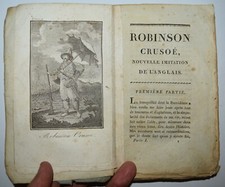ROBINSON CRUSOE - fig. 1809 - 2 VOLUMI - 2 TAVOLE -  raro - Defoe 