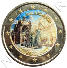 ESPAÑA 2 euro 2025 S/C Ciudad Vieja de Salamanca COLOR  mod. 2
