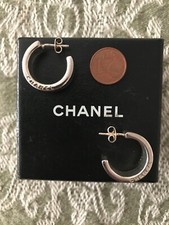 CHANEL ORECCHINI IN ARGENTO 925 DIAMETRO CM. 2