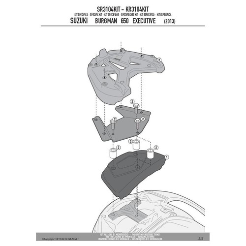 Givi sr3104kit kit per - kit,