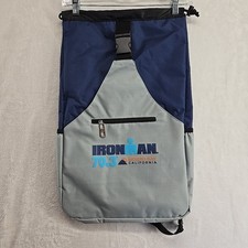 Borsa a tracolla Iron Man 70.3 Triathlon Morro Bay California nuova 23x14 blu grigio