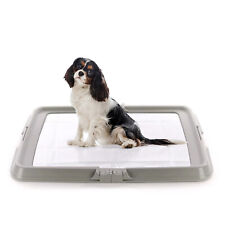 Lettiera Per Cani Toilette Pieghevole 86x62cm Vassoio Porta Tappetini Assorbenti