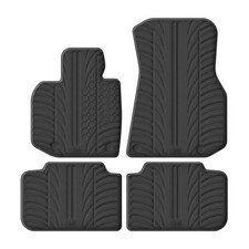 TAPPETI IN GOMMA ADAT. BMW X3 SERIE G45 DAL 2024- SET 4 PEZZI CON BORDO E FIX