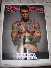 LOCANDINA POSTER MANIFESTO ROLLING STONE FEDEZ LA RIVELAZIONEcm 48,00 x 64,00 cm