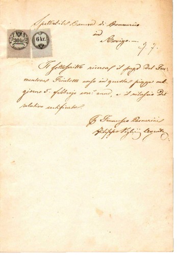 Marca bollo documento - da,