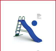 Scivolo da Giardino 285 cm per Bambini in Plastica Scaletta Bimbi Grande