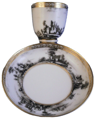 Antico 18thc francese scena - antico,