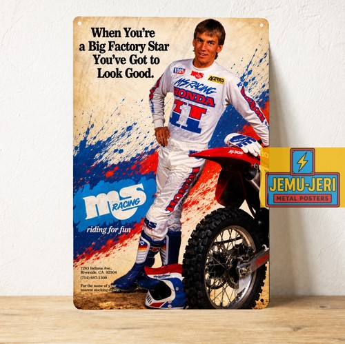 Insegna poster racing honda - insegna,
