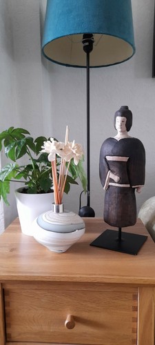 Scultura legno geisha - scultura,