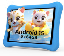 Android 15 Tablet per Bambini 10 Pollici, 8 GB RAM + 64 GB ROM (Espandibile 1 TB