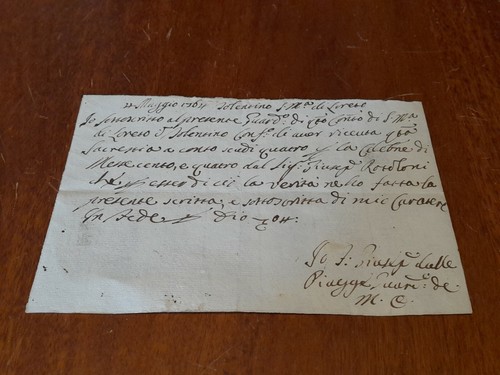 Antica lettera tolentino 27 - lettera,