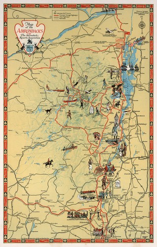 1929 mappa pittorica degli - 1929,