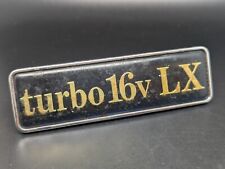 LANCIA THEMA TURBO 16V LX LOGO SIGLA EMBLEMA FREGIO STEMMA SCRITTA BADGE TARGA