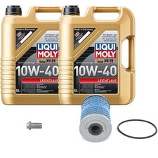 Bosch Filtro Olio 10L Liqui Moly Bassa Visciosità 10W-40 per Mercedes Sl 280 350