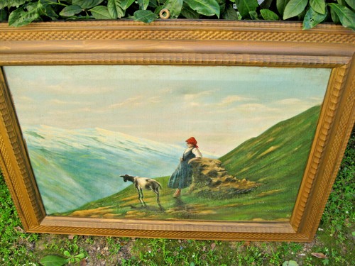 Quadro pastorella montagna - quadro,