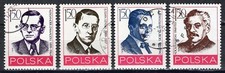 POLONIA 1978 PERSONAGGI FAMOSI 4 VAL. Cat.U.2598-2601