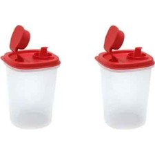 2 Pezzi Tupper Ware MIni Magic Flow 440ML Dispenser Olio Bottiglia Contenitori Cottura