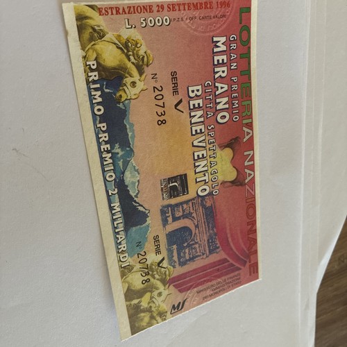 Biglietto lotteria nazionale - biglietto,