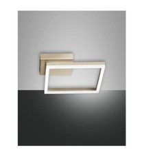 Coppia Plafoniere "BARD" a led moderna 22W Oro Opaco 3394-21-225 Fabas Luce