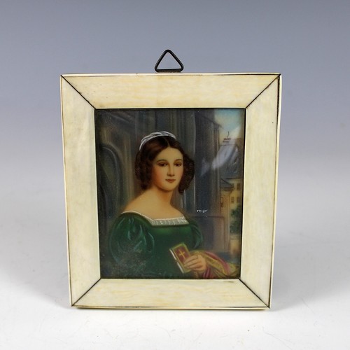 Antico ritratto miniatura - ritratto,