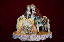 Antica statuina porcellana Doccia Italia,coppia figurine,napoli,capodimonte