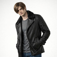 Giacca uomo collo pelliccia